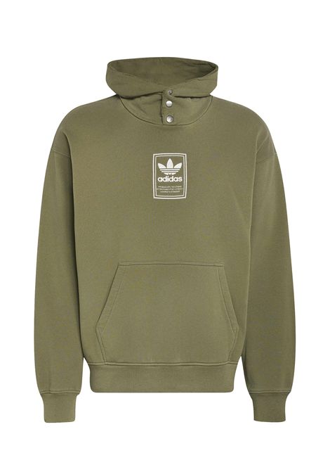 Adidas Originals Elevated GFX Hoodie Olive Strata Green Men ADIDAS ORIGINALS | Sweatshirts | KW4403-